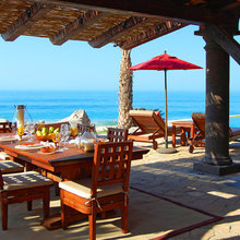 Barbeque side patio