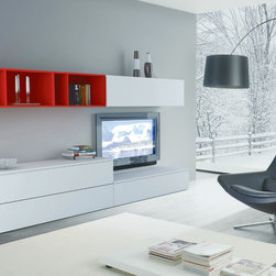 Modern Wall Unit 3D 28 by Artigian Mobili - $2,315.00 - Entertainment Centers And Tv Stands