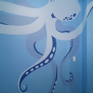 Undersea Mural for Teen Bedroom