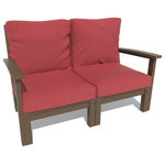 Highwood USA - Bespoke Loveseat, Firecracker Red/Weathered Acorn - Welcome to highwood.  Welcome to relaxation.