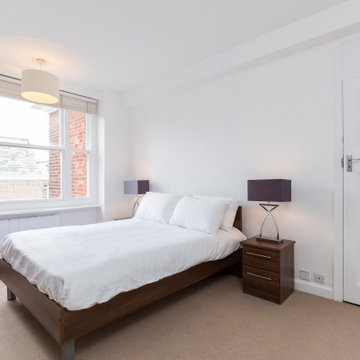Cozying up in my London master bedroom