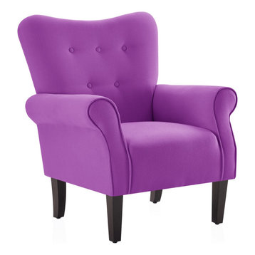 small purple accent chair