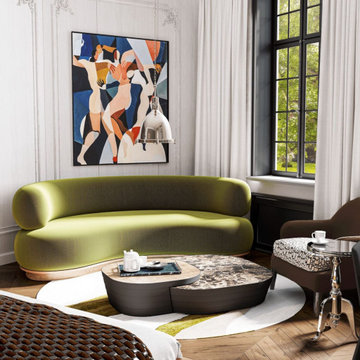 Ethnic Motifs in a Modern Apartment