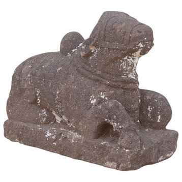 Antique Primitive Indian Stone Nandi