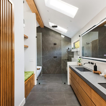 Modern spa - Master suite addition in Woodland Hills