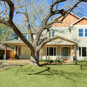 Oak Forest New Custom Home-Cheshire- Front Exterior