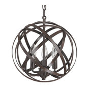 Axis 3-Light Pendant, Russet