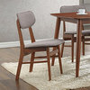 Baxton Studio Sacramento Dining Side Chair in Gray (Set of 2)