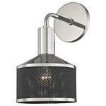 Mitzi by Hudson Valley Lighting - Yoko Wall Sconce - Polished Nickel Finish - Black Mesh - We get it. Everyone deserves to enjoy the benefits of good design in their home - and now everyone can. Meet Mitzi. Inspired by the founder of Hudson Valley Lighting's grandmother, a painter and master antique-finder, Mitzi mixes classic with contemporary, sacrificing no quality along the way. Designed with thoughtful simplicity, each fixture embodies form and function in perfect harmony. Less clutter and more creativity, Mitzi is attainable high design.