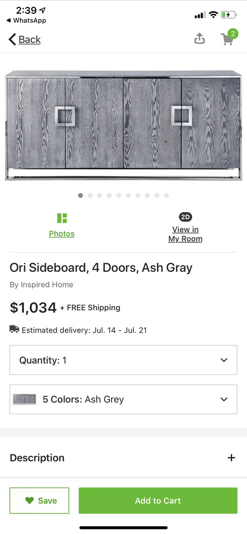 Should your buffet table match ur dinning table?