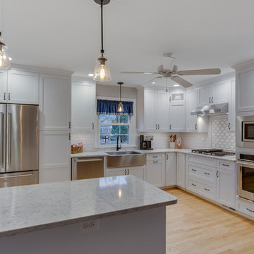 Alexandria, VA White and Chocolate Kitchen Design