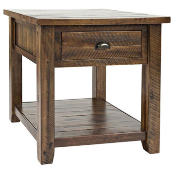 Artisan's Craft End Table, Dakota Oak