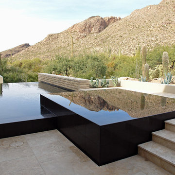 Desert foothills contemporary pool