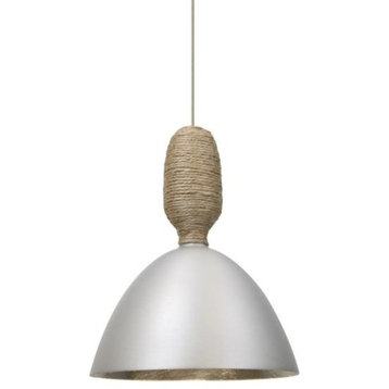 Besa Lighting 1XT-CREED-LED-SN Creed - One Light Pendant with Flat Canopy