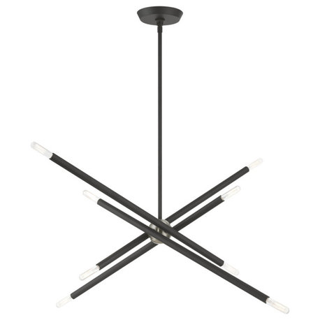 Soho 8 Light Scandinavian Gray Linear Chandelier