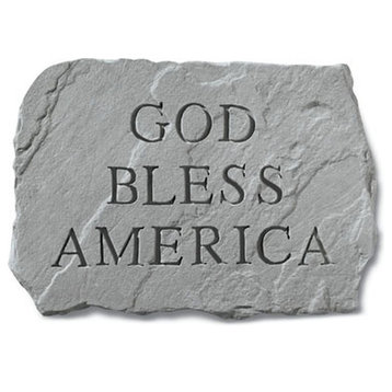 God Bless America Memorial Garden Stone