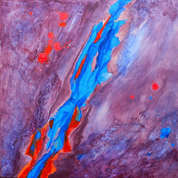 LA FAILLE - 120x120cm - Tableau d'Art