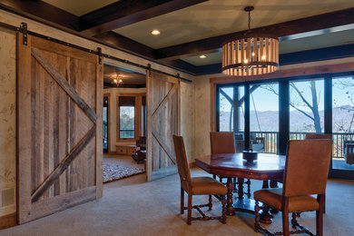 Example of an urban family room design in Other