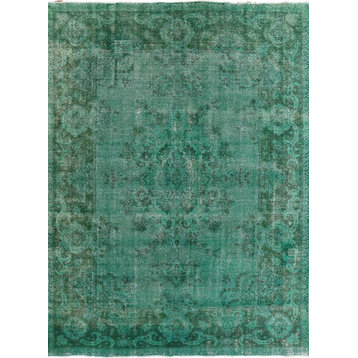 Hand-Knotted, Persian Overdyed Oriental, Area Rug, 9'4"x12'8"