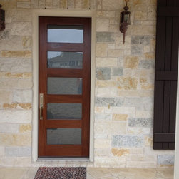 Mahogany Modern Rubi 5 lite Door - Front Doors