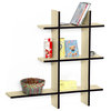 Champagne Party-ALeather Cross Type Shelf / Bookshelf / Floating Shelf (5 pcs)