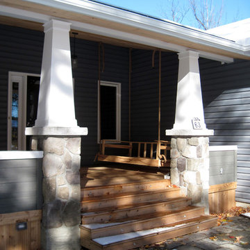 Covered Front Porch with Swing