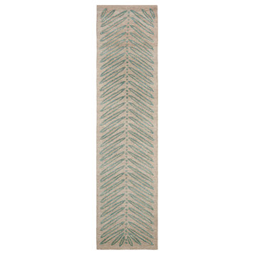 Safavieh Martha Stewart Chevron Leaves Rug, Blue Fir, 2'3"x10' Runner