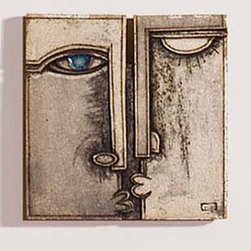 Ceramic Face Sculptures - Wall Sculptures