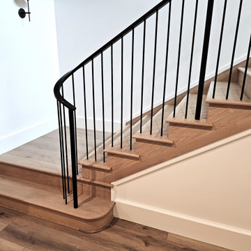 Project #119 | White Oak Staircase with Stacked Bullnose Detail