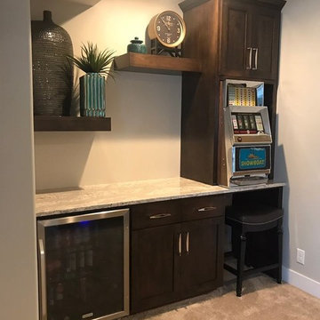 Bar Area with Built-In Slot Machine