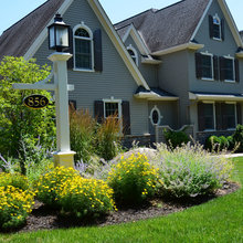 Driveway light and house number