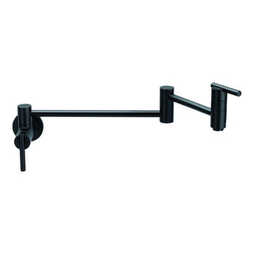 Danze D205058 Parma 2.2 GPM Wall Mounted Pot Filler - Satin Black