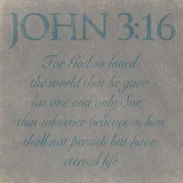 John 3-16 by Jace Grey Canvas Print