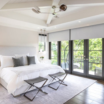Fort Lauderdale Residence - Primary Bedroom Motorized Shades & Lighting
