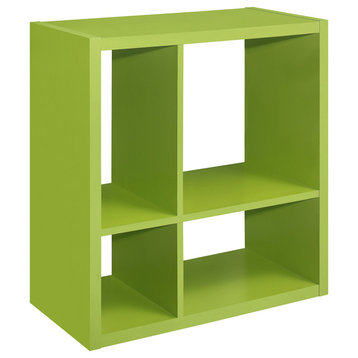 Katelyn 4-Cube Bookcase/Organizer (Green)
