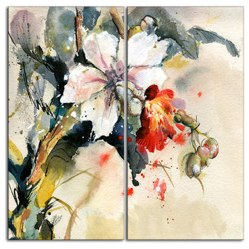 "Orchid in Bloom" Floral Canvas Artwork