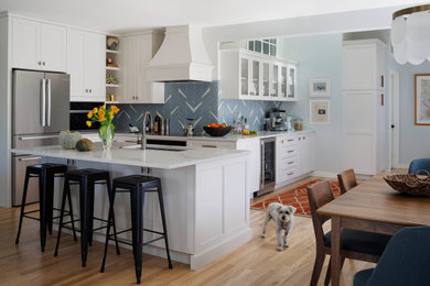 Inspiration for a transitional kitchen remodel in Denver