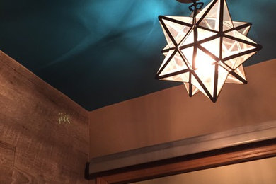 Inspiration for a contemporary dining room remodel in Other