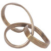 Renwil Modern Glamour Ribbon Small Sculpture in Antique Brass