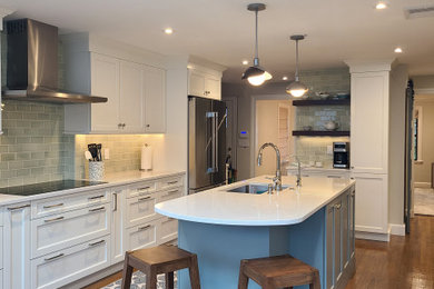 Inspiration for a transitional kitchen remodel in Boston