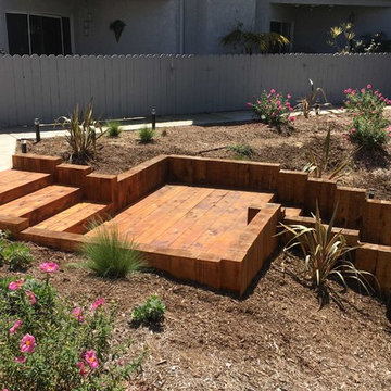 Cedar Timber Stairs - Encinitas