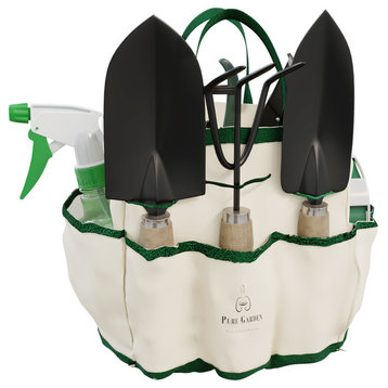 8 PC Garden Tote and Tool Set by Pure Garden
