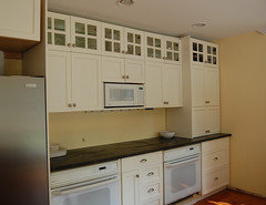 stacked cabinets with 8' ceilings?