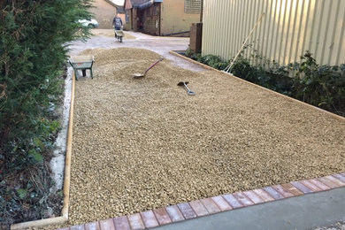 New driveway with Cotswold chippings