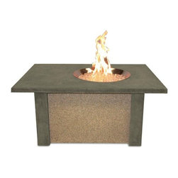 San Juan Fire Pit with Round Burner-Noche - Fire Pits