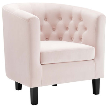 Prospect Performance Velvet Armchair, Pink