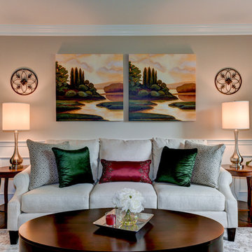 Transitional Living Room in Yardley, PA