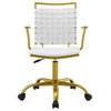 Fuse Faux Leather Office Chair, White