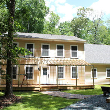 Trap Pond House Exterior (Porch in progress)