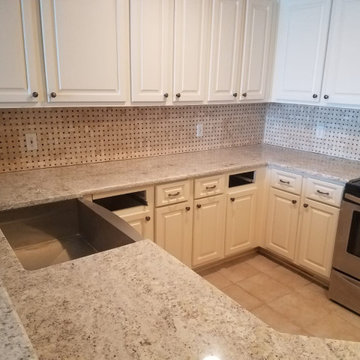 Salinas White Granite Kitchen Countertops